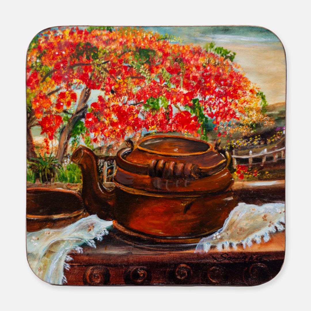 Poinciana Daybreak Coasters - 4PK