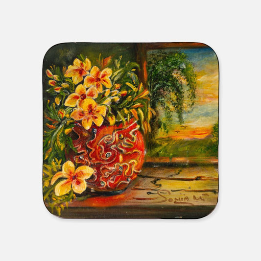 Sunset Blossoms Coaster